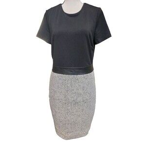 Karl Lagerfeld Paris Tweed Belted Dress Size 8